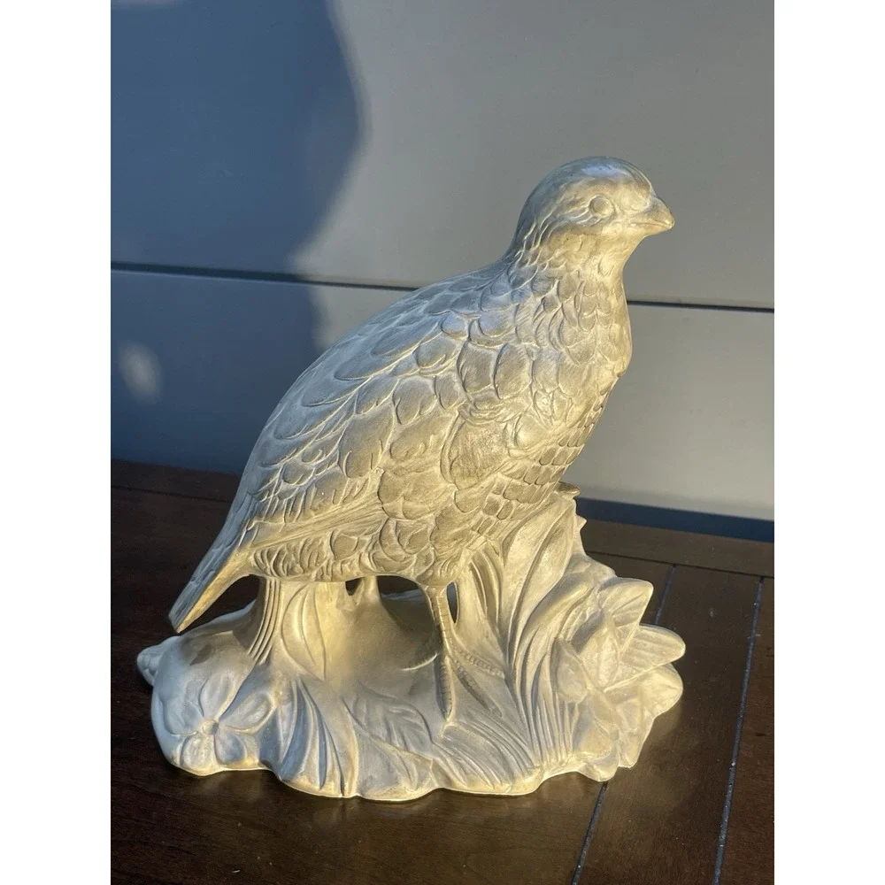 Vintage 1960s Holland Mold Ceramic Brown Quail Bird Statue Figurine 7.75